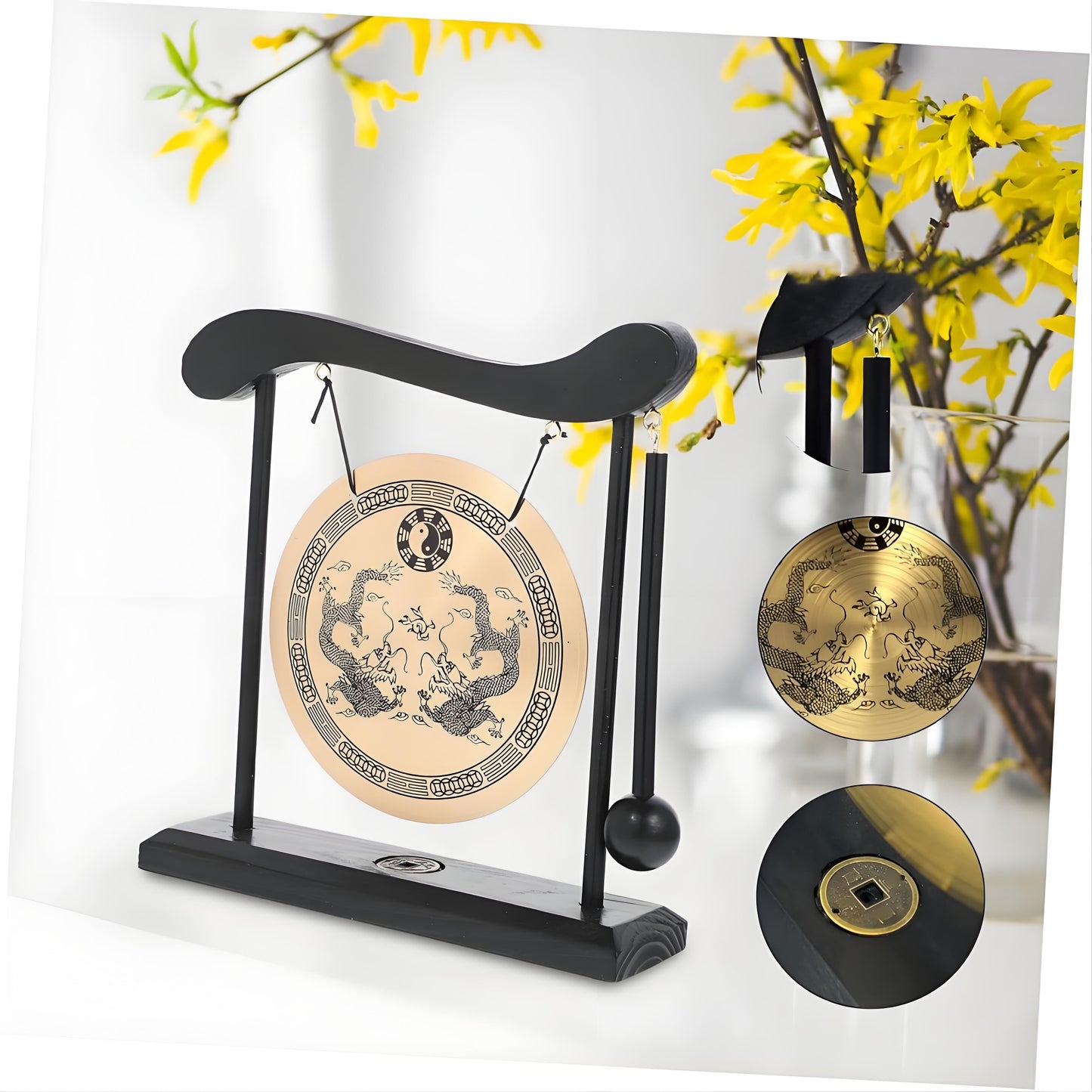 1pc Meditation Gong for Yoga, Home, and Office Relaxation.