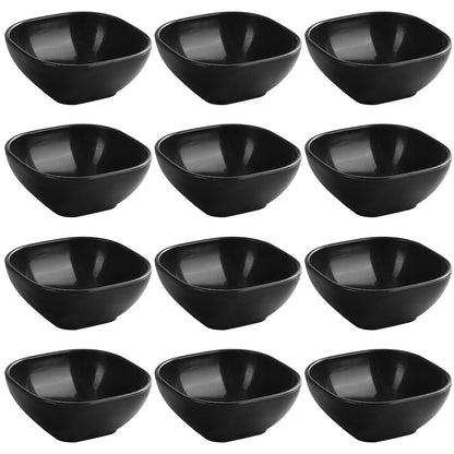 8 to 12 square sauce bowls for Korean, Chinese, and Middle Eastern styles.