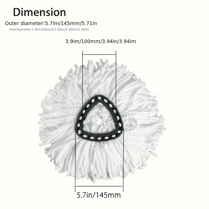 Два ультратонких микрофибровых насадки для вращающейся швабры - Подходят для влажной или сухой уборки, washable и универсальные - Идеально подходят для вытирания пыли и глубокой уборки с микрофибровой шваброй Da Mop