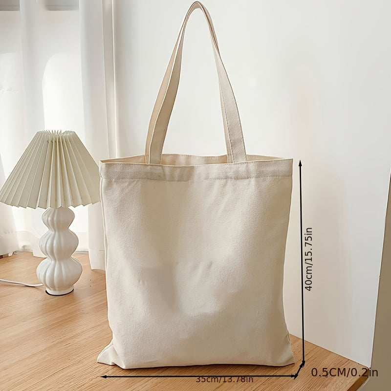 Canvas shoulder bag with a simple color, modern handbag, easy-to-carry tote bag, versatile diaper storage and mommy bag, chic mommy handbag.