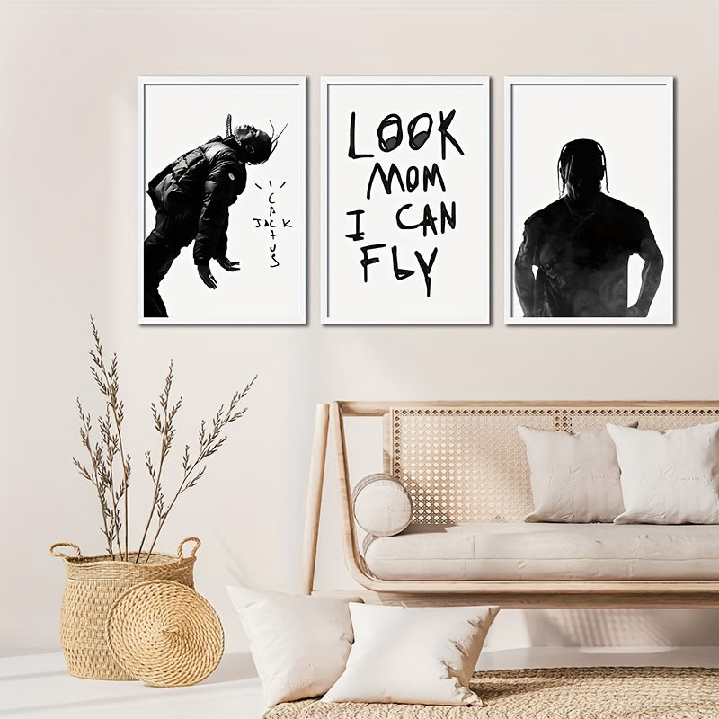 Unframed canvas music poster set - perfect gift for any room or season.