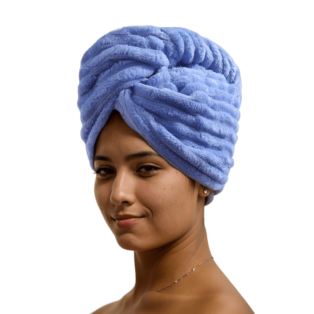 Gentle, Absorbent Microfiber Hair Towel Wraps - Quick Dry, Ideal for Women & Girls