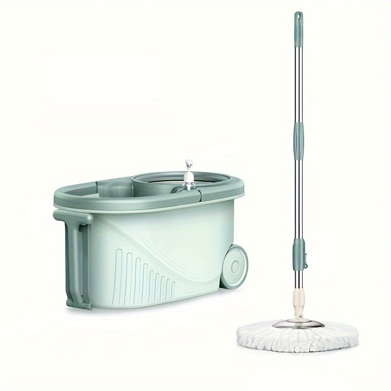 Get the convenient 1Set Hands-Free Wash Rotating Mop and Bucket Set with 3 replacement mop head refills. This mop is perfect for wet and dry use, dust removal, and cleaning hardwood, laminate, tile, and wooden floors. It's a must-have cleaning tool and