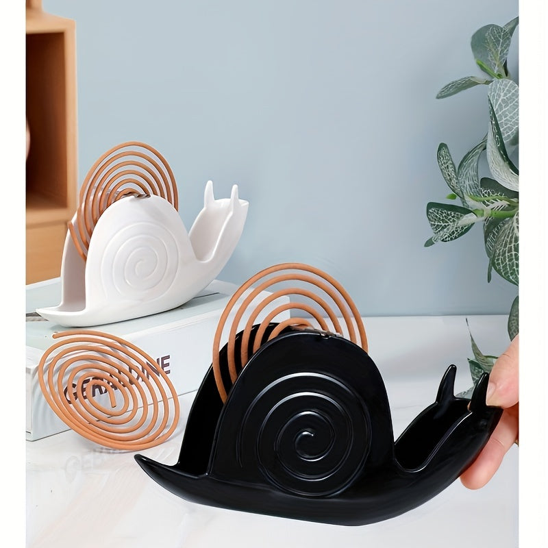 Unique whimsical snail-shaped incense holder made of fireproof and heat-resistant iron, perfect for home decor and spring celebrations. Easy to clean design ideal for St. Patrick's Day and Easter.