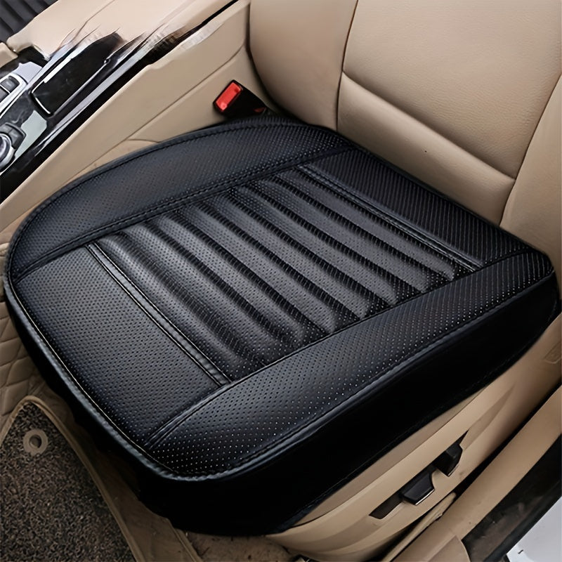 Top Pick: Faux Leather Car Seat Cushion Protector for Breathability and Anti-Slip Safety