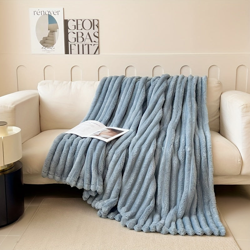 Soft, Warm, and Cozy Flannel Throw Blanket - Perfect for Couch, Bed, or Office Nap Time | Stain-Resistant, All-Season Comfort Available in Various Colors