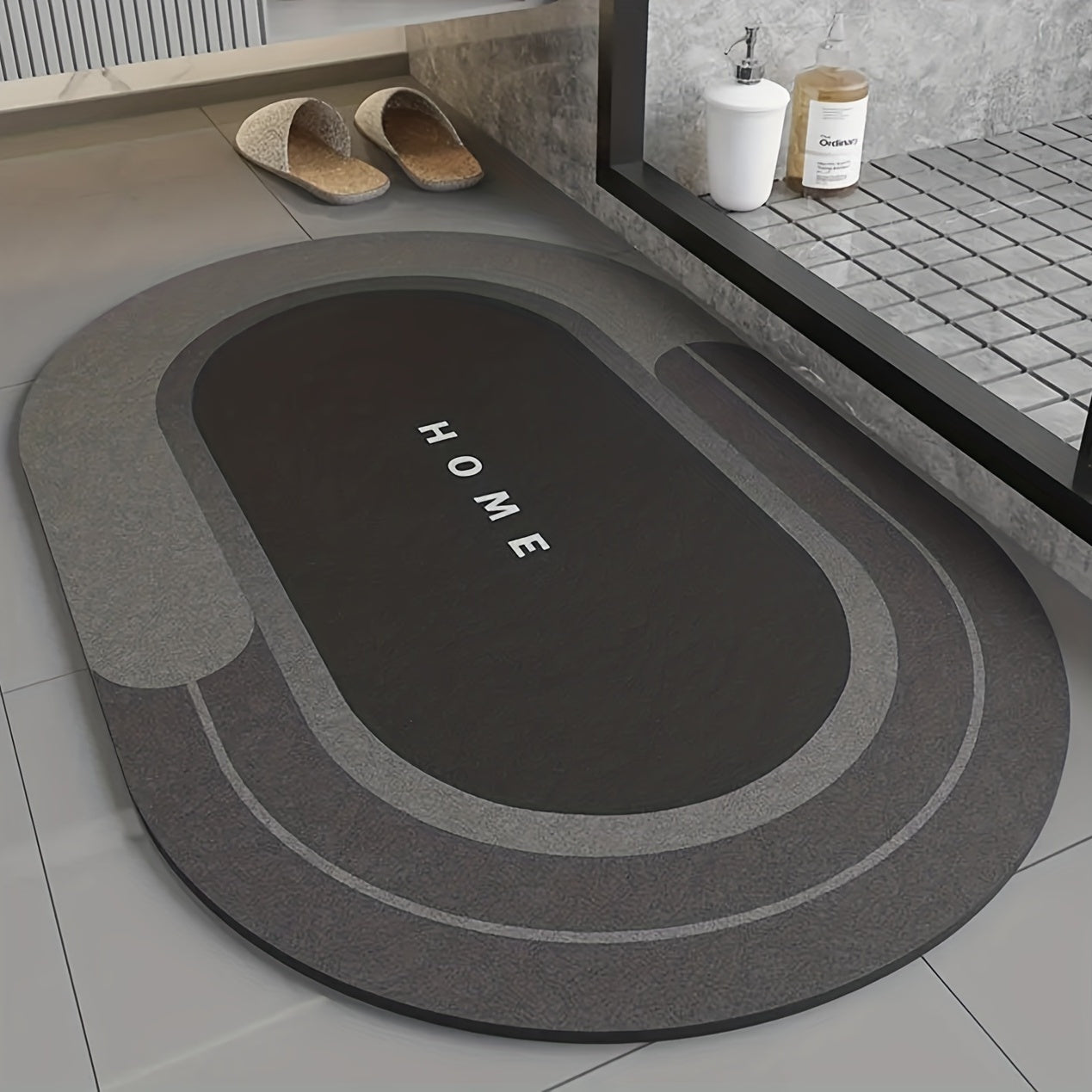 Experience the benefits of a Diatomaceous Earth Bath Mat with this 1pc set. This mat is highly absorbent, washable, and customizable to fit your needs. Made from soft polyester with a rubber non-slip backing, it is perfect for use in the bathroom, sink