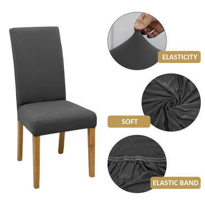 A single milk-colored chair slipcover suitable for all seasons, ideal for dining rooms, hotels, and ceremonies.