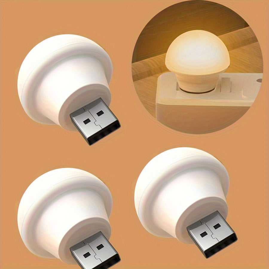 Compact, portable LED lamp for desktop use.