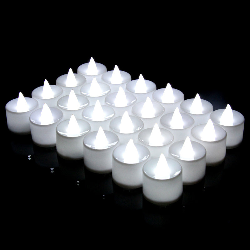 24 Flameless Tea Lights: Battery-Operated Candles for Home Decor & Gifts