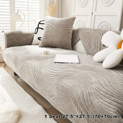 Stylish Nordic-inspired plush sofa cover for living room and office.