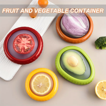 The Silicone Fruit Storage Box is a convenient and easy-to-clean way to keep your fruits and vegetables fresh. It can be used to store avocados, onions, and other produce, and is reusable for long-lasting use. The elastic pods help to maintain the