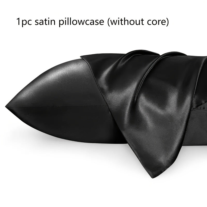 One popular classic color satin pillowcase with comfortable feel, featuring an envelope closure for easy use. A great choice for promoting healthy skin and hair.