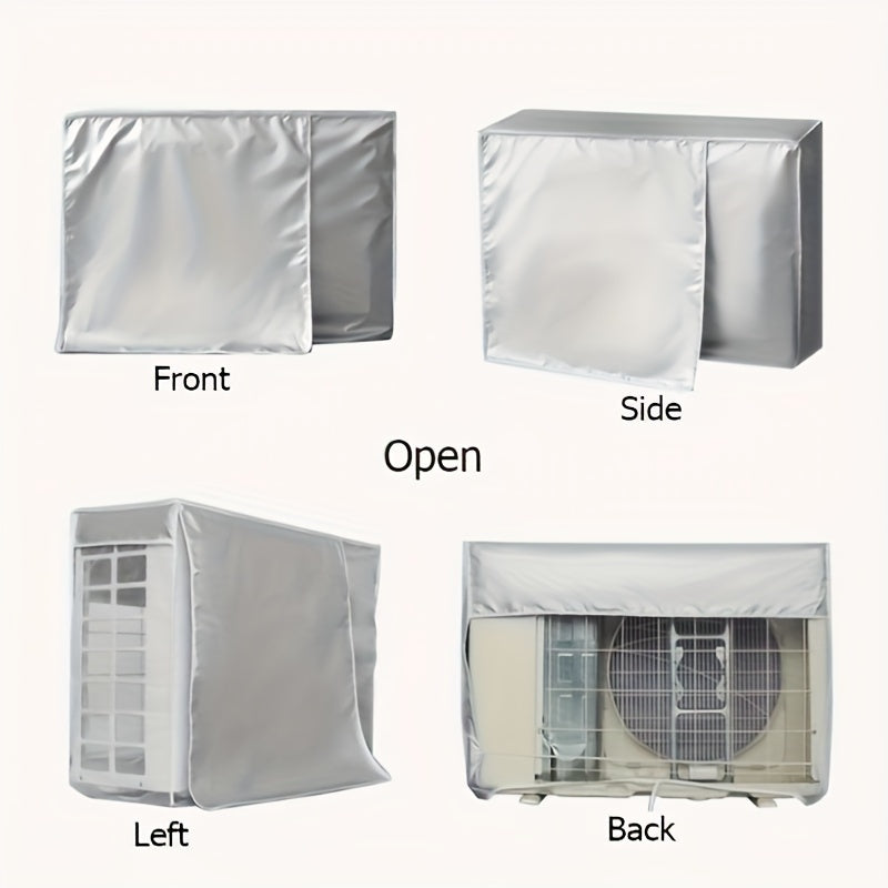 Cover your outdoor air conditioner with this sunproof and waterproof cover. It is dustproof and has a strong bearing force for added durability. The cover also provides thermal insulation and snow blocking, making it perfect for hanging AC units. It is a