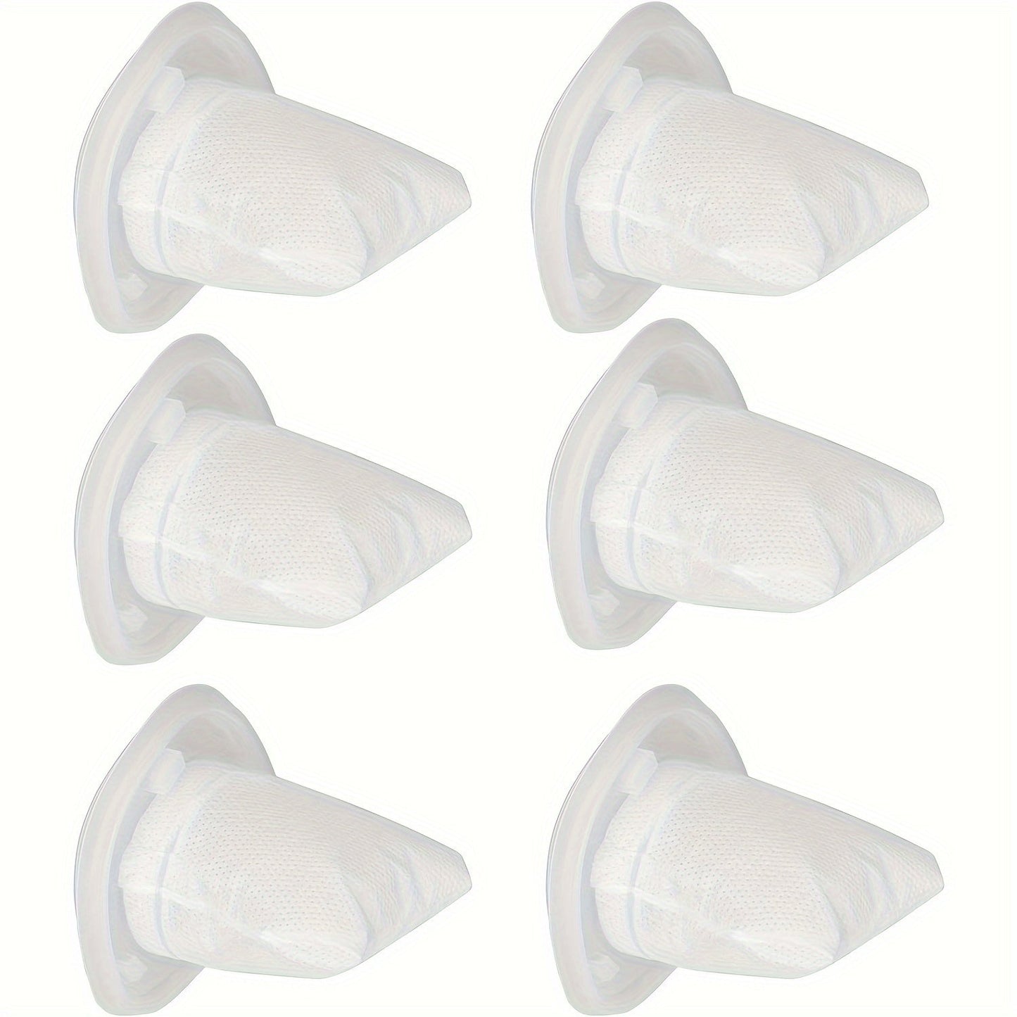 Set of 6 CF10 Replacement Filters for Black & Decker Dustbuster Hand Vacuum - Compatible with HNVC215B10, Made of Sturdy Plastic