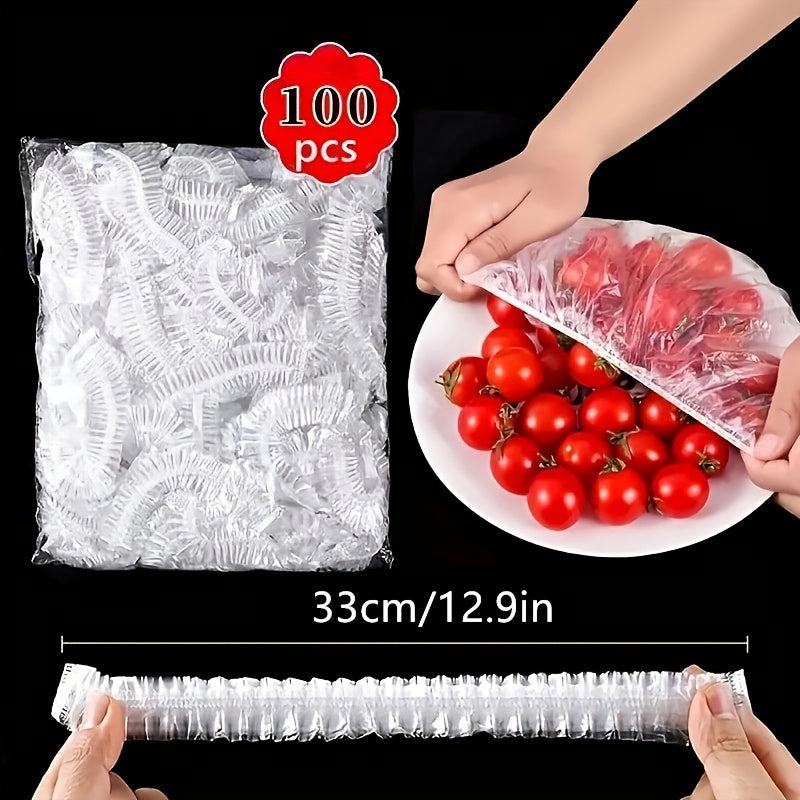 Cover your leftovers with 100/400 disposable elastic food covers to keep them fresh and safe.