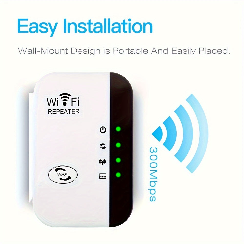 Momotor WiFi Extender boosts signal for home and office, easy setup with Ethernet port, ideal for coffee shops and more.