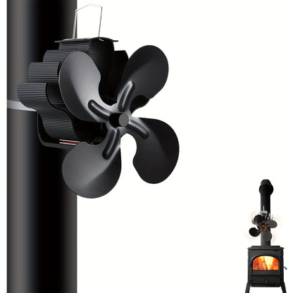 Upgrade your stove with our heat driven 4 blade fan design for silent operation. This fan efficiently distributes heat from your stove, wood burner, or fireplace. Enjoy a silent flue fireplace fan with high efficiency heat distribution.