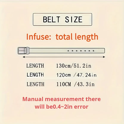 Men'S Business Buckle Belt made of Genuine Leather with Punch Tool, Alloy Buckle. Fits Jeans. Great gift for Father and Husband. Average Size.