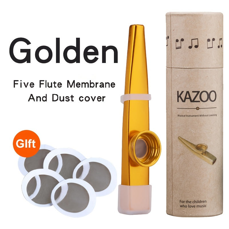 Easy-to-learn colorful instrument for beginners - Kazoo Metal Kazoo Guitar Ukulele Accompaniment