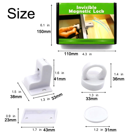 Защитите свой дом с помощью 10 магнитных замков безопасности для детей и 2 ключей - простая установка для максимальной безопасности