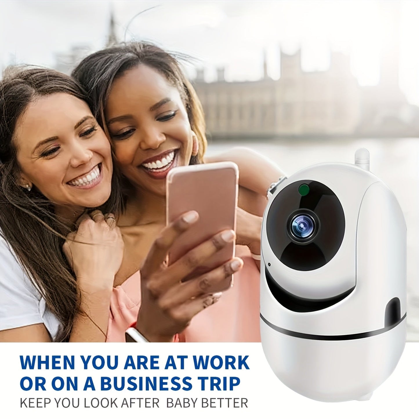 Get the YIIYRY 1080P HD Indoor Smart WiFi Home Camera for seamless monitoring and control. This camera features two-way audio, wall-mountable design, 355° horizontal and 90° vertical rotation, and easy installation. Compatible with smartphones, this