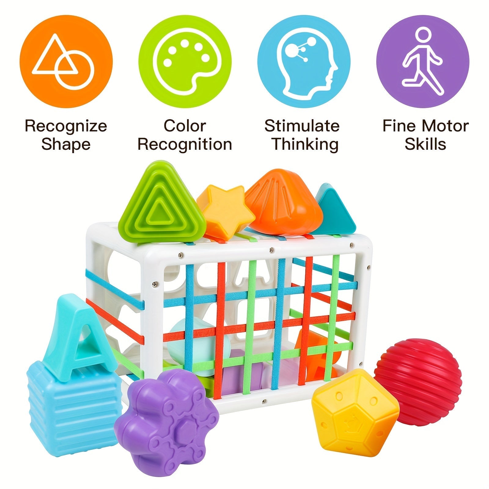 Fine Motor Skills Toy for Hands, Shape and Sorting Educational Toys for Early Development, Ideal Gift for Boys and Girls