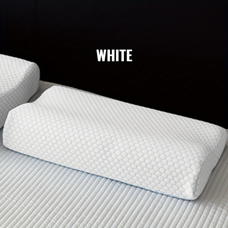 Memory Foam Pillow designed for Comfortable Sleep, Contour Shape for Neck and Cervical Support on Bed