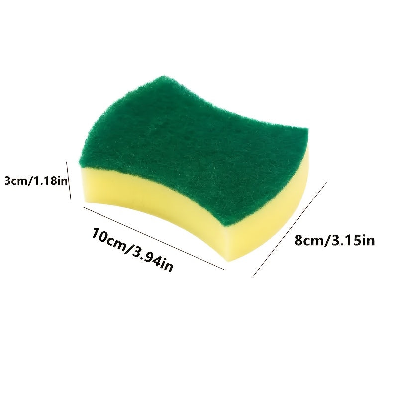 Set of 12 or 24 Scrubbing Sponges and Pads - Ideal for Kitchen, Tableware and Bathroom Cleaning - Tough and Long-lasting