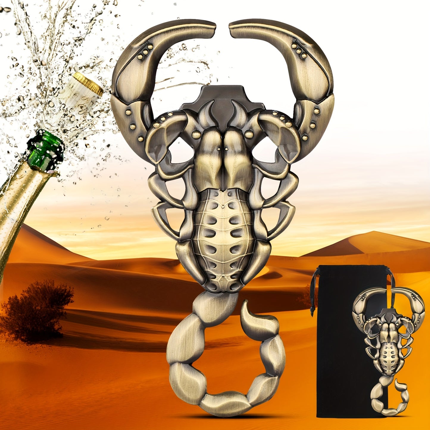 1pc Scorpion Bottle Opener, perfect for gifts for men, kitchen supplies, and wine accessories. Ideal for birthdays and Christmas.