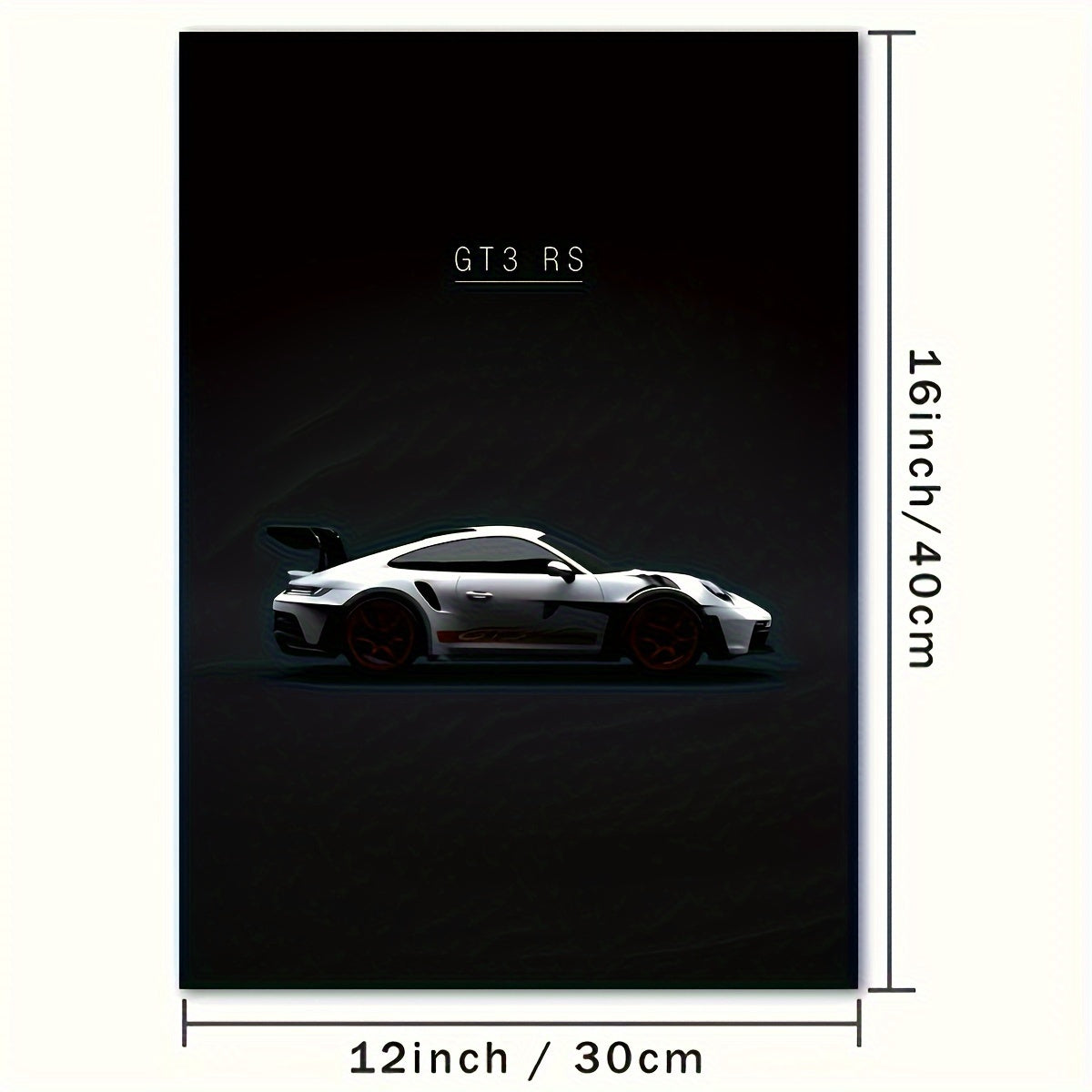 Contemporary car canvas art poster for bedroom, living room, or home office decor. Unframed.