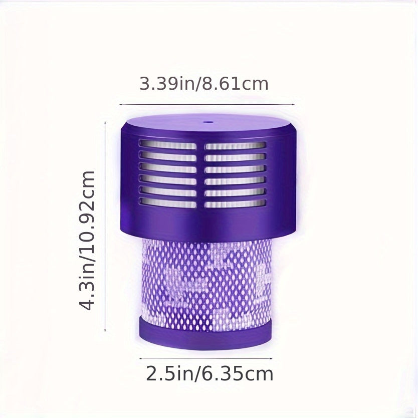 Durable Plastic V10 HEPA Filter Cartridge - Front Vacuum Cleaner Accessory Compatible with American Version