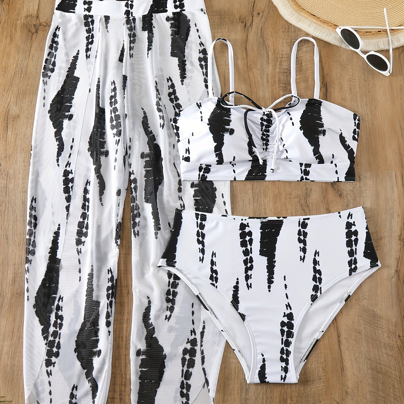 3pcs Swimsuit Set in Large Size