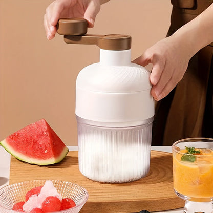 A manual shaved ice machine, ice breaker, compact ice maker, sandy ice maker, and mini snow ice maker