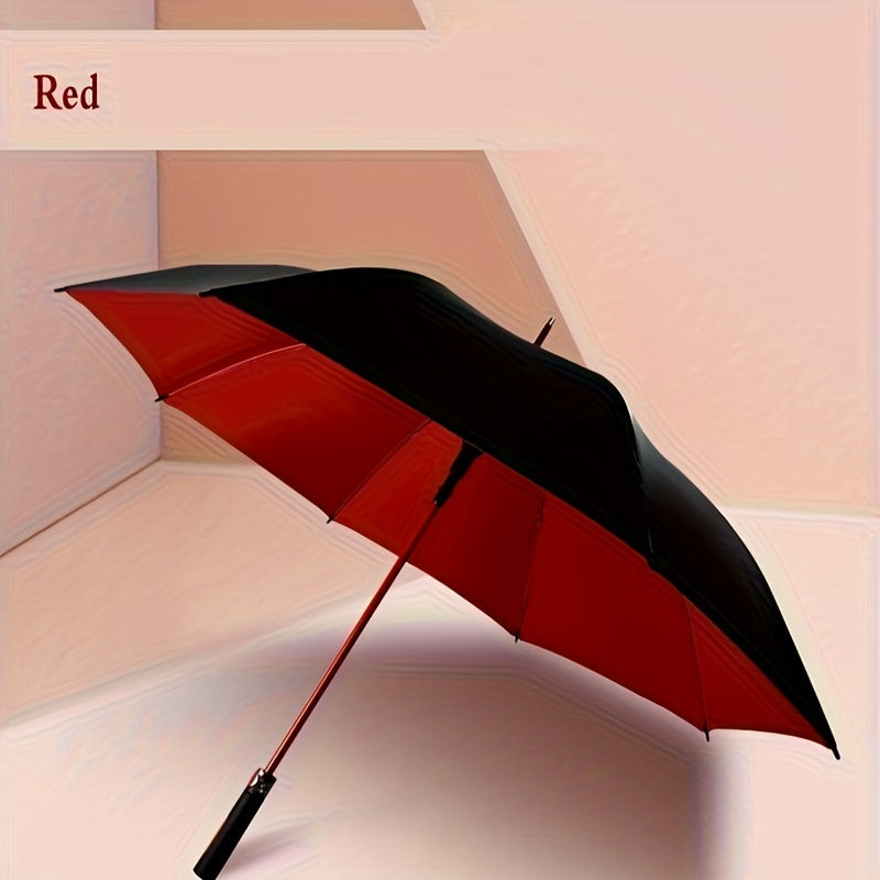 Minimalist style automatic umbrella with water-resistant canopy, carbon fiber ribs, and wind-resistant design.