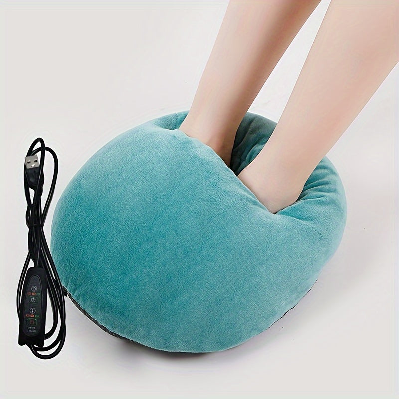 Plug-in USB foot warmer heater for the office that heats up shoes.