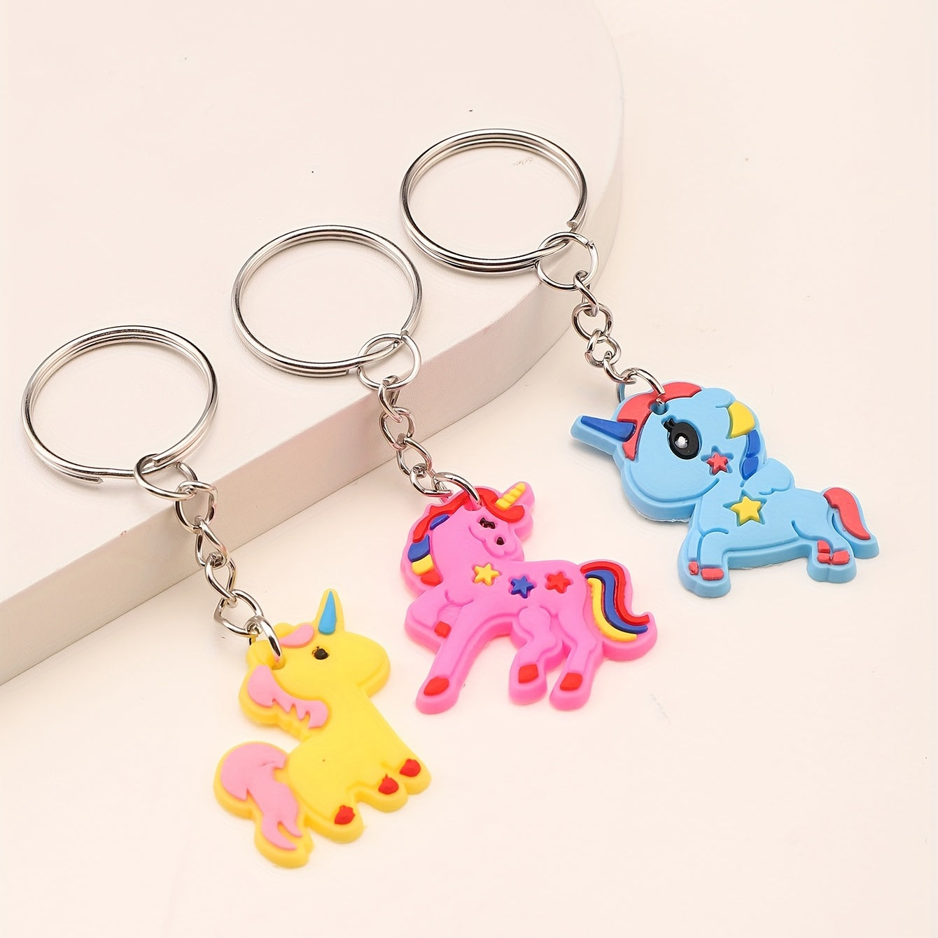 Set of 26 PVC Unicorn Series Keychains for Men, Stylish and Adorable Jewelry Accessories, Perfect Small Gift for Anniversary