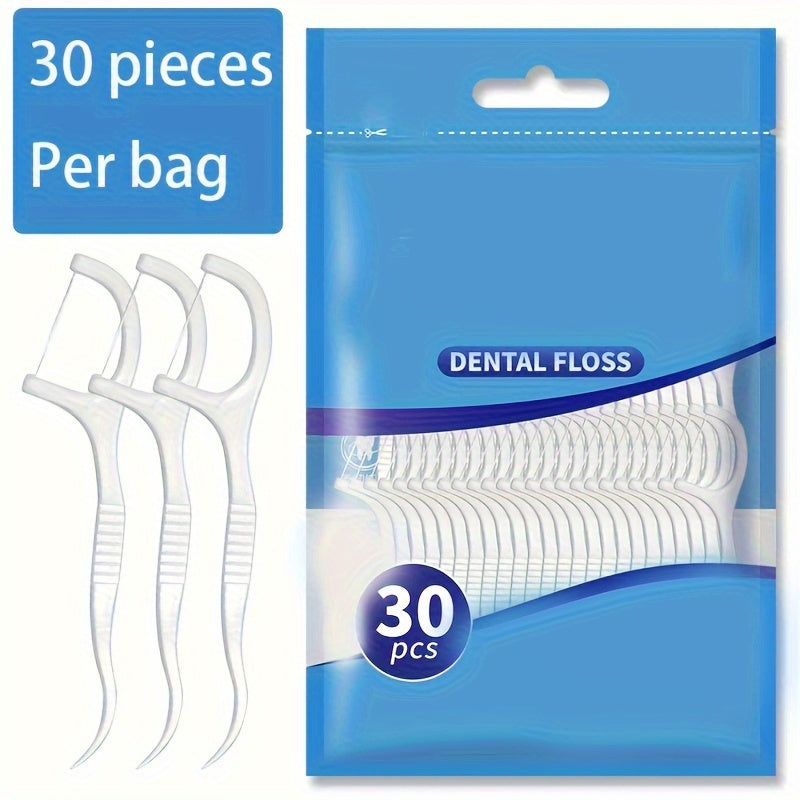 100/50/30 Dental Flosser Picks for Proper Oral Care, Portable and Disposable - a Must-Have for Travel and Daily Life.