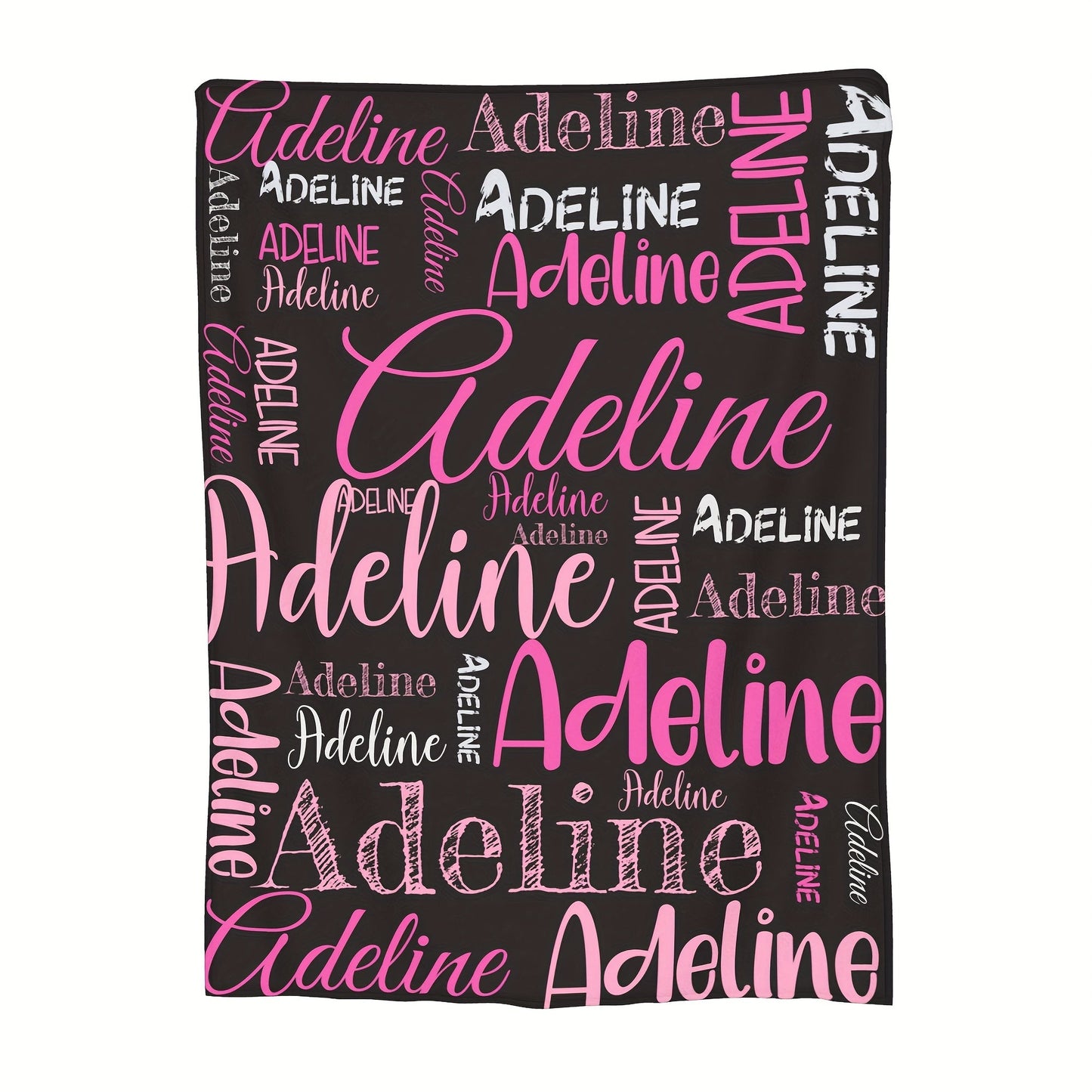 Personalized Soft Polyester Throw Blanket with Custom Name - Ideal for Couch, Bed, Office, Camping & Travel - A Thoughtful Gift for Loved Ones on Special Occasions like Christmas, Birthdays & Holidays