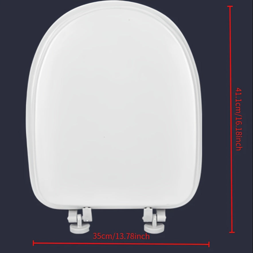 Soft and durable toilet seat cover with quick release, secure fit, anti-slip, and easy to clean, suitable for standard toilets in both home and commercial settings.