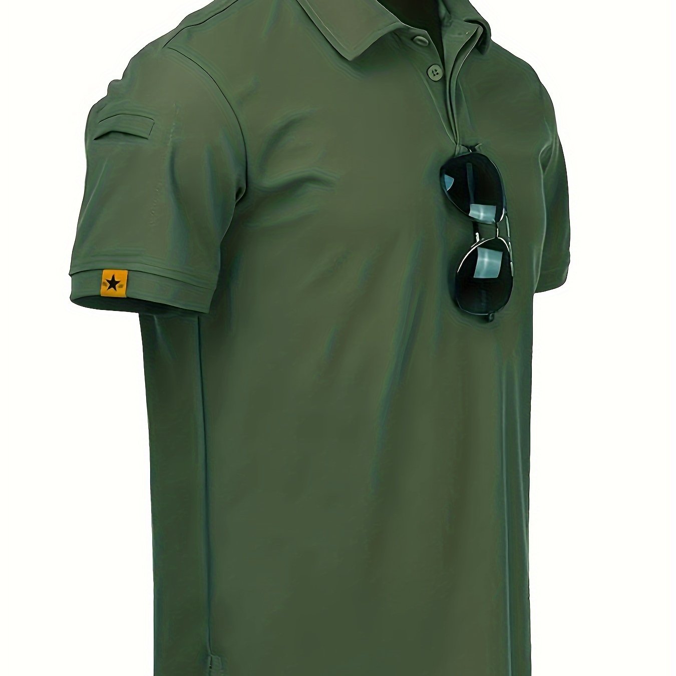 Men's Tactical Shirt for Summer Outdoor Activities such as Hiking, Fishing, and Camping