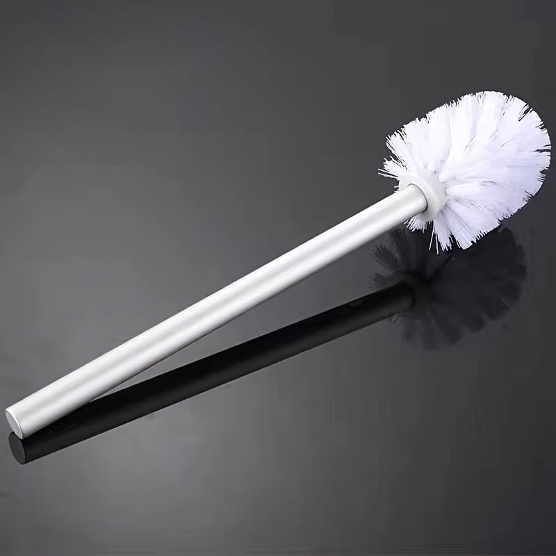 High quality toilet brush with a sleek design, perfect for cleaning hard-to-reach corners in the bathroom and kitchen. Great for scrubbing toilets and other surfaces. Includes all necessary cleaning supplies.