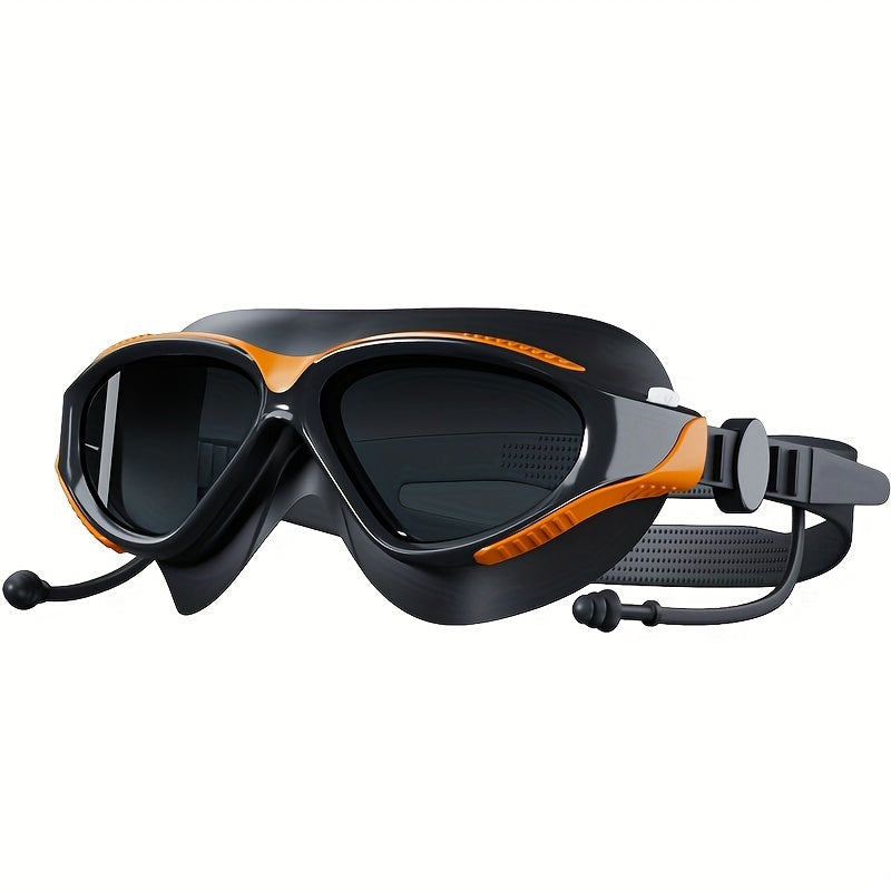 Waterproof anti-fog swimming goggles for men and women.