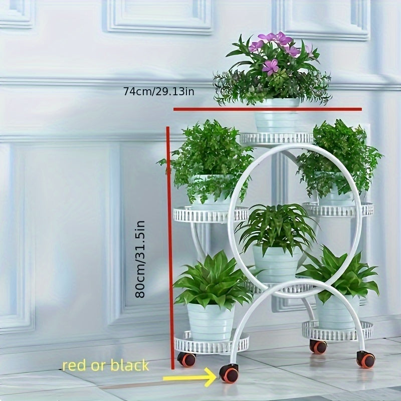 Innovative iron flower stand for pothos plants, perfect for decorating living rooms or gardens.