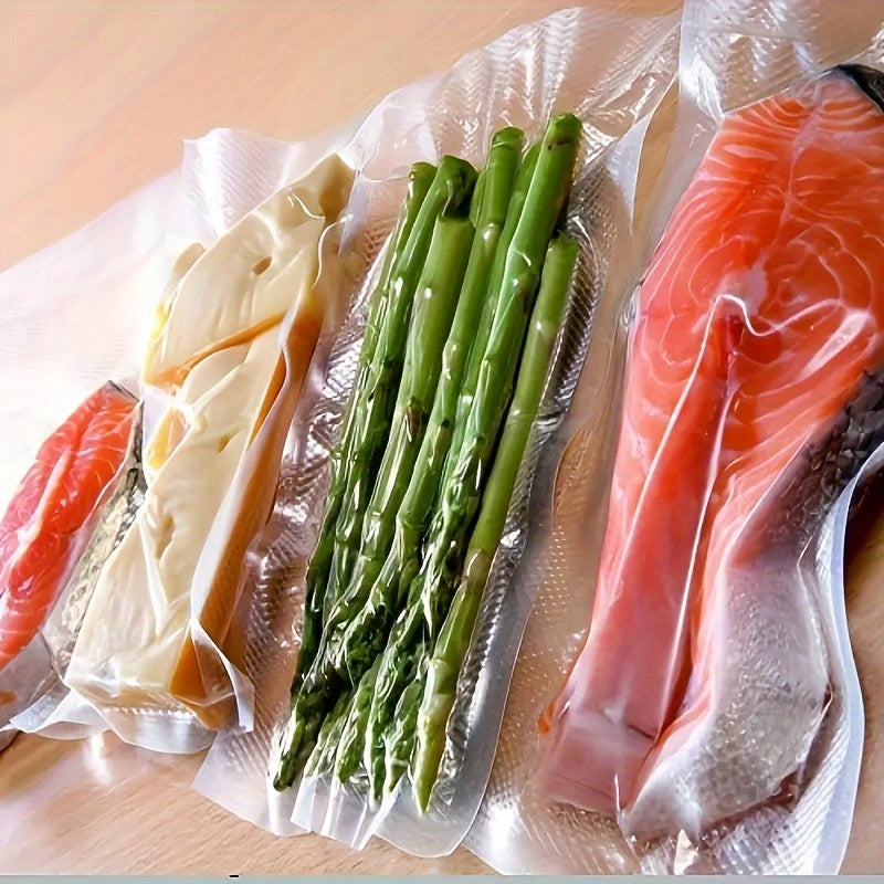 Vacuum Seal Roll Bag, Ideal for Food Preservation, No BPA, Perfect for Storing Meat, Fish, Shrimp, Fruits, Veggies, and More - Sealed and Embossed for Freshness