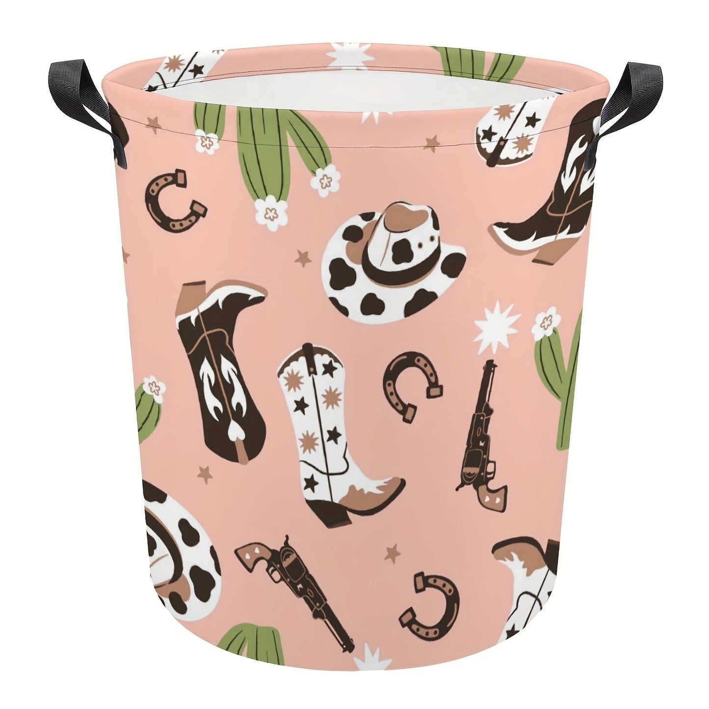 Foldable Laundry Basket made of Oxford Fabric, Waterproof and Durable. Features a Large Capacity for Storage, Portable with Handles for Clothes, Toys, and Miscellaneous Items at Home.