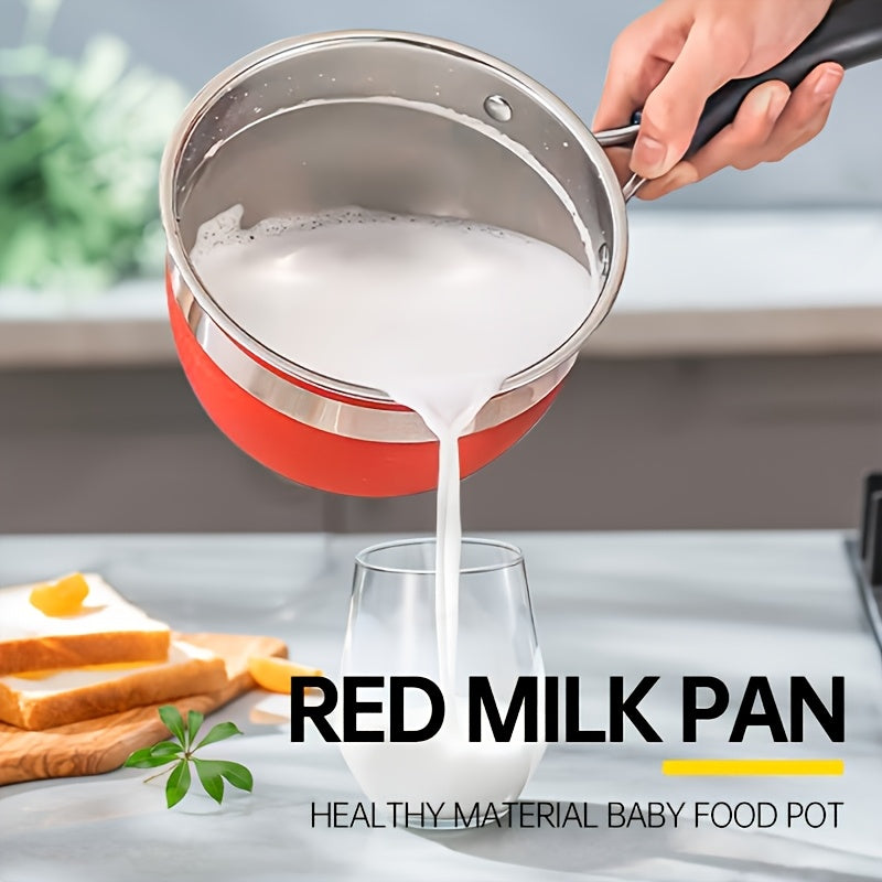 Set of 12 stainless steel pots, including a thickened non-stick frying pan, milk pot, and soup pot with double bottom, ideal for cross-border cooking.