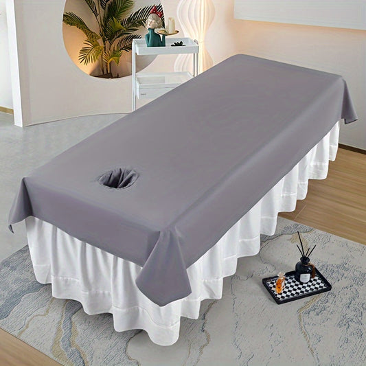 Upgrade your spa experience with our luxurious Tassel Waterproof & Oil-Resistant Massage Table Sheet. Made from durable 100% polyester, this easy-care sheet comes in a variety of multi-color options with a convenient face hole. Perfect for beauty salons