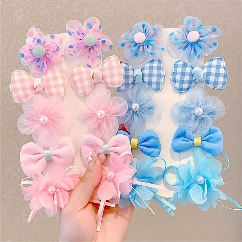 10 cute flower hair clips - ideal for girls' summer outings.