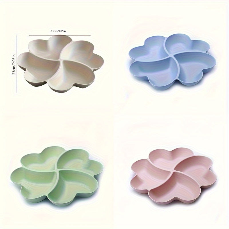 Reusable heart-shaped fruit tray for snacks and desserts at home, parties, weddings, and cafes.